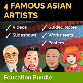 Preview of 4 Famous Asian Artists - Resource Bundle [Art History & Heritage]