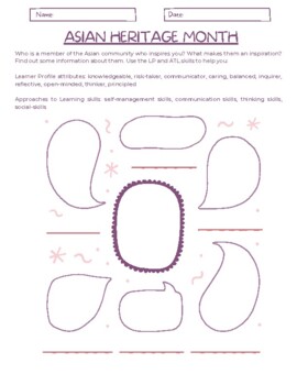 Preview of Asian Heritage Month IB Profile PYP
