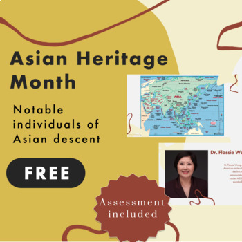 Asian Heritage Month Resource FREEBIE - includes assessment
