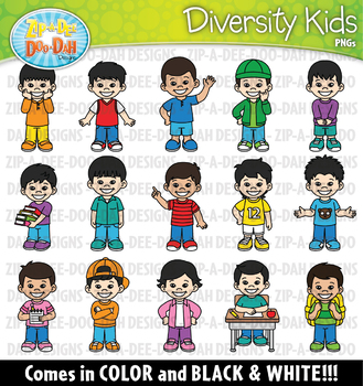 Asian Kids Clipart Set {Zip-A-Dee-Doo-Dah Designs} by Zip-A-Dee