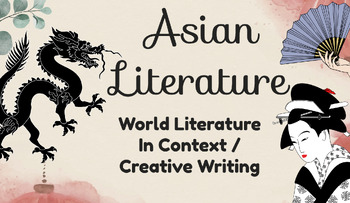 Preview of Asian Literature Unit Corresponding Printable Handouts BUNDLE