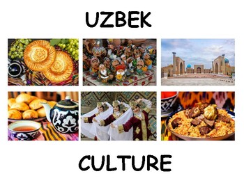 Preview of Asian/ Middle East (Uzbek) Culture Picture Dictionary PPT/Flashcards