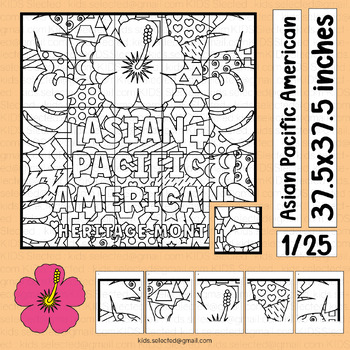 Preview of Asian Pacific American Heritage Month Bulletin Board Coloring Activities Poster
