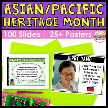Preview of Asian American and Pacific Islander Heritage Month Bulletin Board & Google Slide