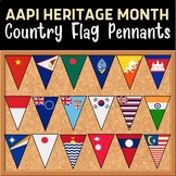 Asian Pacific American Heritage Month Countries Flag Pennants