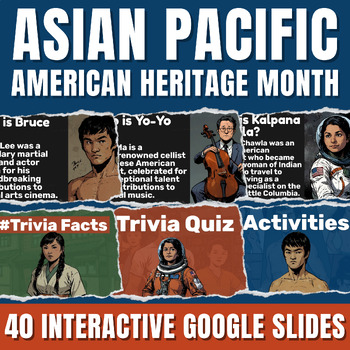 Preview of Asian Pacific American Heritage Month Google Slides Educational Digital Resource