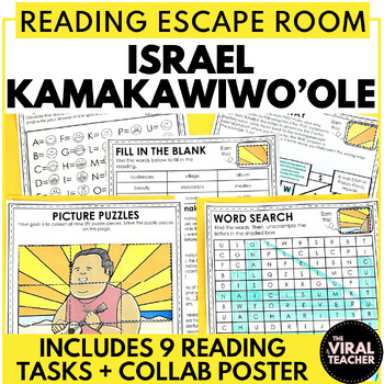 Preview of Asian Pacific American Heritage Month Reading Escape Room Israel Kamakawiwoʻole