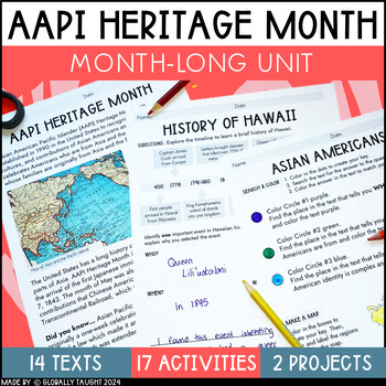 Preview of Asian Pacific American Heritage Month Activities, Informational Texts & Projects
