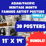 Asian/Pacific Heritage Month - AAPI Famous Artist Posters 