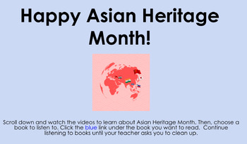 Preview of Asian Pacific Islander Heritage Month Slides