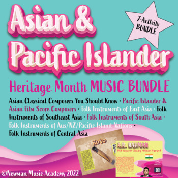 Preview of Asian & Pacific Islander *MUSIC HISTORY & CULTURE BUNDLE* 7-Activities