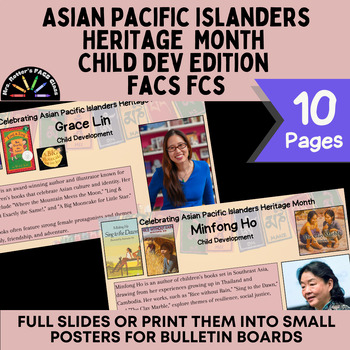 Preview of Asian Pacific Islanders Month Bulletin Board -Child Development Leaders/Authors