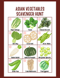 Asian Vegetables Scavenger Hunt | Vegetable Activity for K