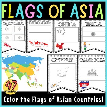 Preview of Asian American Heritage Month Bulletin Board | Asian Countries Flag