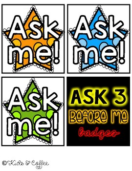 Ask Me, I'm an Expert Badges Printable by TeacherPolly