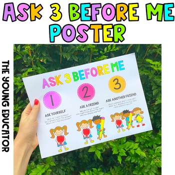 Preview of Ask 3 Before Me Poster!