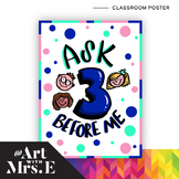 Ask 3 Before Me | Classroom Visual