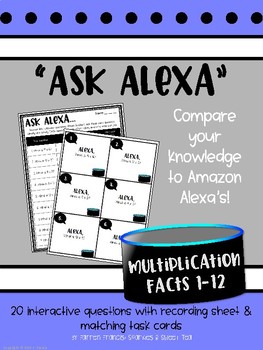 Preview of Ask Alexa: Multiplication Facts (1-12)