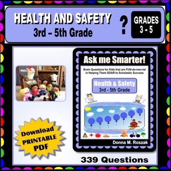 Preview of DISTANCE LEARNING! 3rd-5th Grade HEALTH and SAFETY Questions & Answers