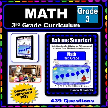 Preview of HOMESCHOOL 3rd Grade MATH Curriculum Questions & Answers