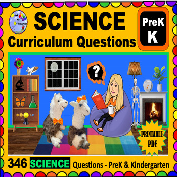 Preview of Homeschool Curriculum Preschool and Kindergarten SCIENCE Questions and Answers