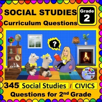 Preview of Homeschool Curriculum SOCIAL STUDIES and CIVICS 2nd Grade Questions