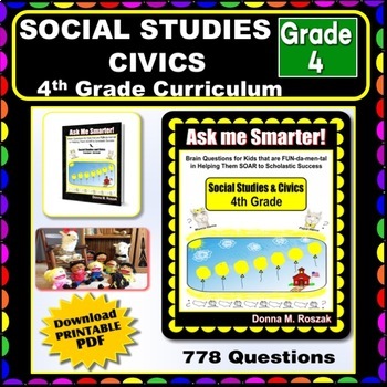Preview of Homeschool Curriculum 4th Grade Social Studies and Civics Questions and Answers