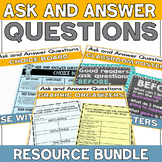 Ask and Answer Questions 3rd Grade Bundle Graphic Organize
