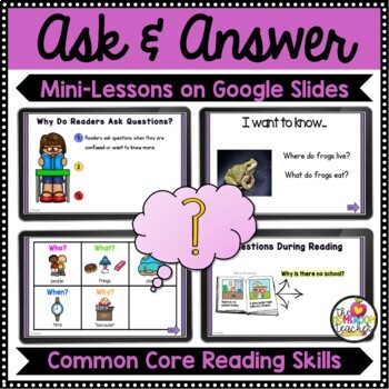 ask and answer questions activities and lesson plans digital bundle