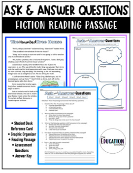 Preview of Ask and Answer Questions - Reading Fiction Passage