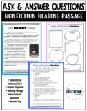 Ask and Answer Questions - Reading Nonfiction Passage