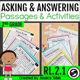 Asking and Answering Questions 2nd Grade RL.2.1 with Digit