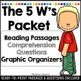 Asking and Answering Questions using The 5 W's Reading Com