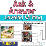 Ask and Answer Writing - 2 levels WH Questions, Inferring 