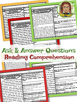 Preview of Ask and Answer Questions | RL2.1 | 5w's | Reading Comprehension Passages