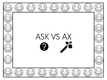 Preview of Ask or Ax? Hilarious Poster with Quiz