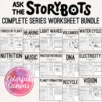 Preview of Ask the StoryBots 22 Episode COMPLETE SERIES BUNDLE | Worksheet Video Guides