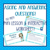 Asking & Answering Questions Mini Lesson | PowerPoint & In