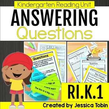 Preview of Asking & Answering Questions Nonfiction RI.K.1 Kindergarten Reading - RIK.1