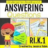 Asking & Answering Questions Nonfiction RI.K.1 Kindergarte