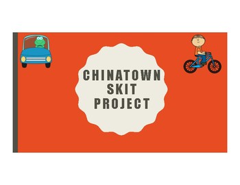 Preview of Editable Asking Directions: Chinatown Skit Project