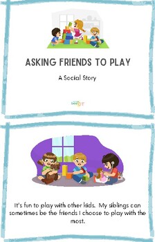 Asking Friends to Play Social Story by Honeybee OT | TPT