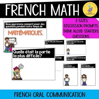 Preview of French Math Talk I French Math Communication Posters I Digital Version