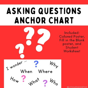 Preview of Asking Questions Anchor Chart