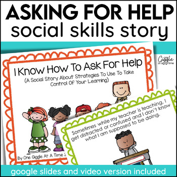 Preview of Social Stories Ask & Answer Questions Self Management Asking Help Social Skills