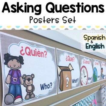 Preview of Asking Questions Posters Set | in English & Spanish