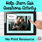 Asking Questions Real Photos Activity NO PRINT Digital Spe