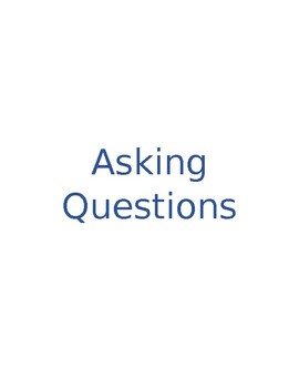 Preview of Asking Questions Social Story