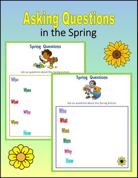 Preview of Asking Questions in the Spring - Seasons
