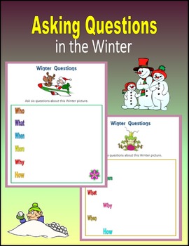 Preview of Asking Questions in the Winter - Seasons